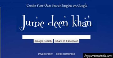 Create your own search engine on google