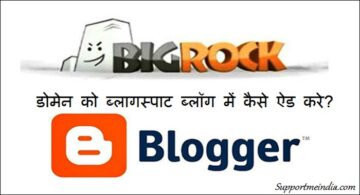 Add bigrock domain in blogger blog