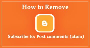 remove subscribe to post comments (atom) link