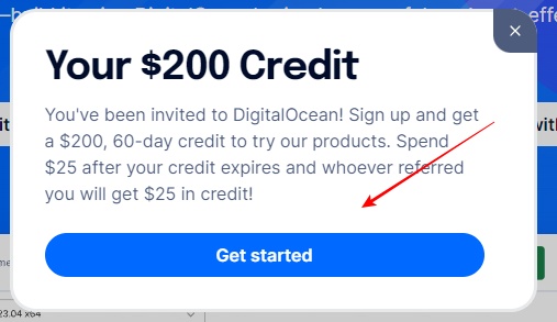get started and get $200 credit